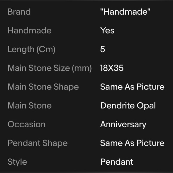 DENDRITE OPAL PENDANT - Picture 2 of 3